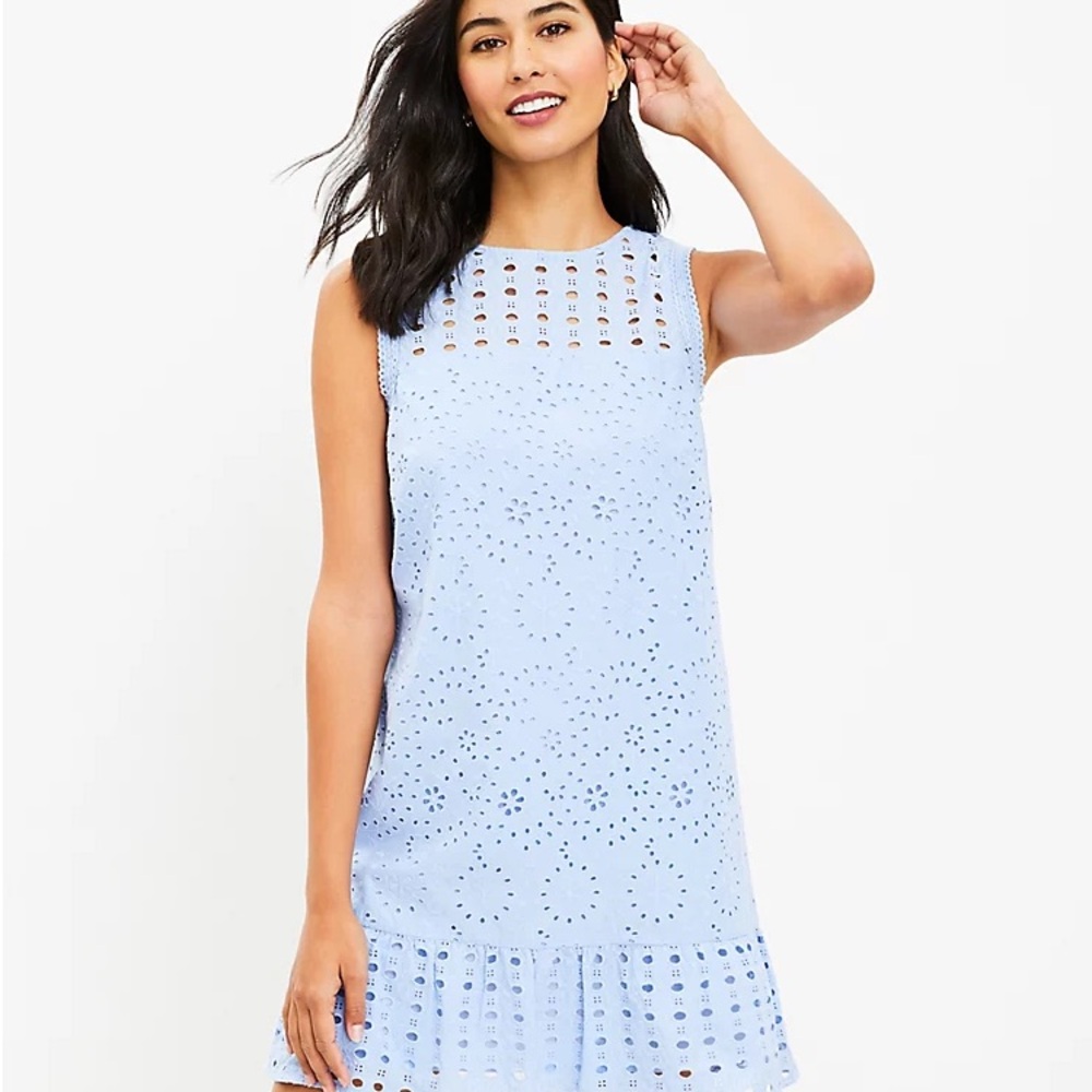 Loft eyelet dress